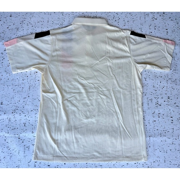 NWT Vtg Palmland Polo Shirt Mens Large Beige Grandpa Golf - Picture 5 of 5